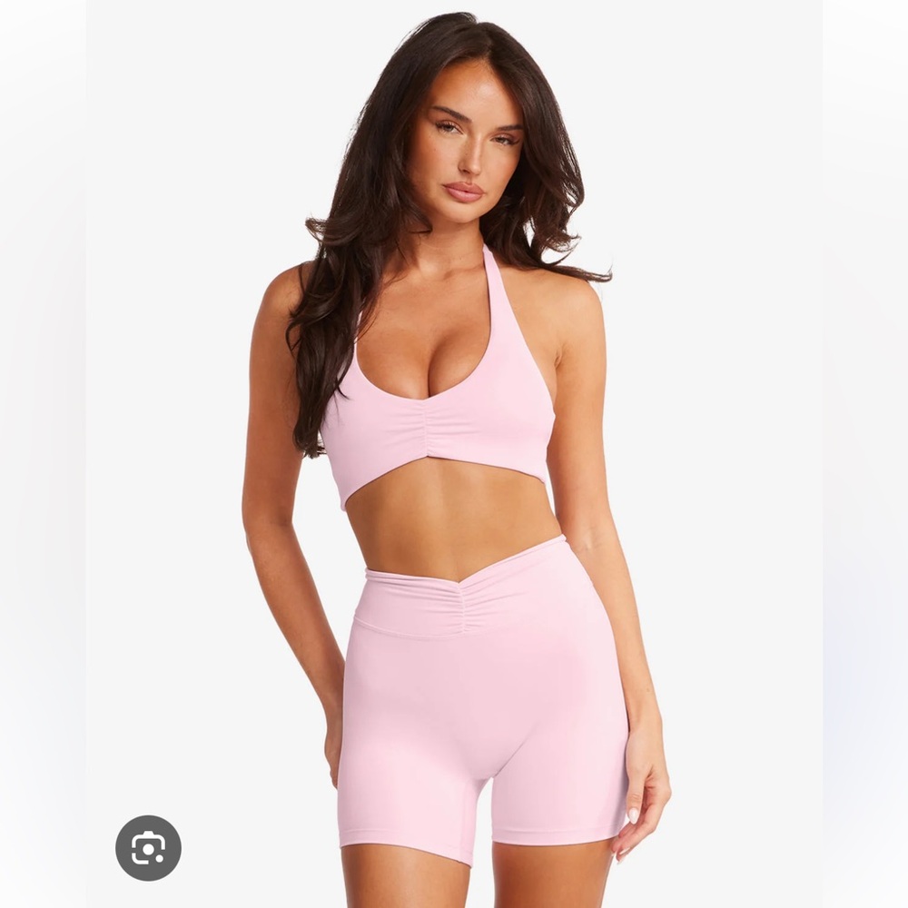 Csb Crop Shop Boutique Clara Crop and Ruched Shorts Form Set